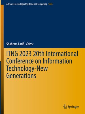 cover image of ITNG 2023 20th International Conference on Information Technology-New Generations
